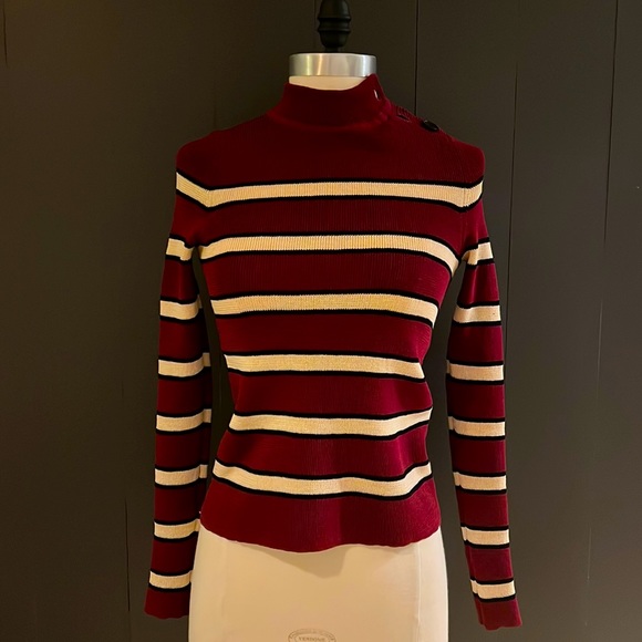 Isabel Marant Etoile, size 34,  3- button neck stripe long sleeve knit - Picture 1 of 2
